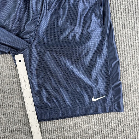 Nike Shorts Men Large Blue Basketball Dazzle Athletic Shiny Silky Smooth y2k - Picture 5 of 12